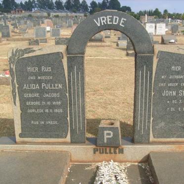 PULLEN John Steven 1888-1956 &amp; Alida JACOBS 1888-1966