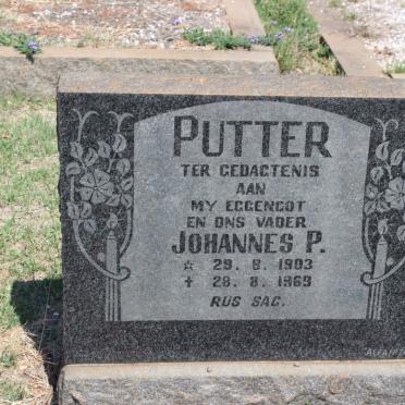 PUTTER Johannes P. 1903-1969