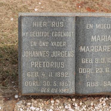 PRETORIUS Johannes Jurgens 1892-1957 &amp; Maria Margaretha 1900-1984