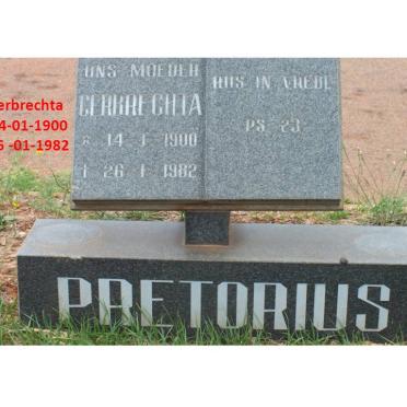 PRETORIUS Gerbrechta 1900-1982