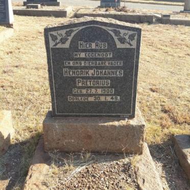 PRETORIUS Hendrik Johannes 1900-1949