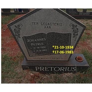 PRETORIUS Johannes Petrus 1934-1983