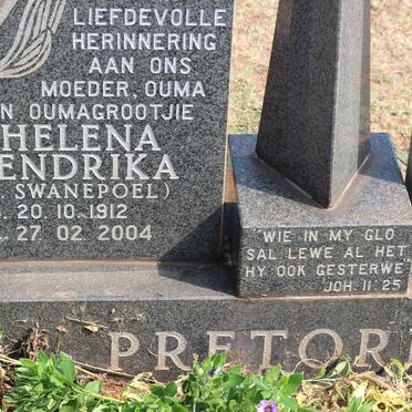 PRETORIUS Helena Hendrika nee SWANEPOEL 1912-2004