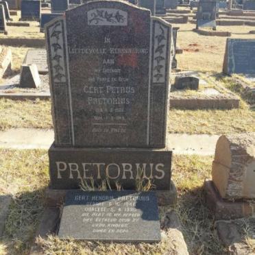 PRETORIUS Gert Petrus :: PRETORIUS Gert Hendrik