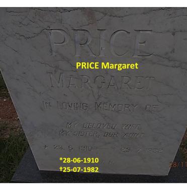 PRICE Margaret 1910-1982
