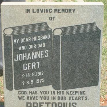 PRETORIUS Johannes Gert 1917-1973