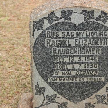 RAUBENHEIMER Rachel Elizabeth 1946-1950
