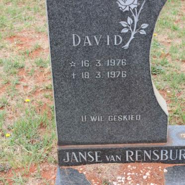 RENSBURG David, Janse van 1976-1976