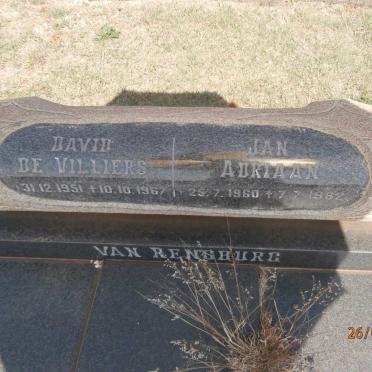 RENSBURG David de Villiers, van 1951-1967 :: VAN RENSBURG Jan Adriaan 1960-1982