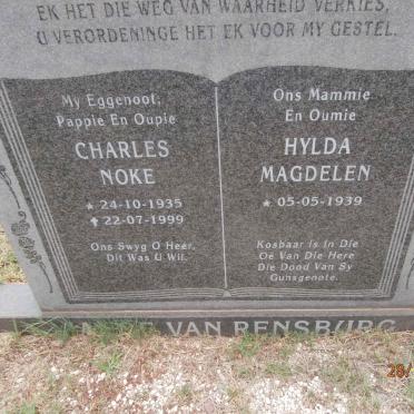 RENSBURG Charles Noke, Janse van 1935-1999 &amp; Hylda Magdelen 1939-