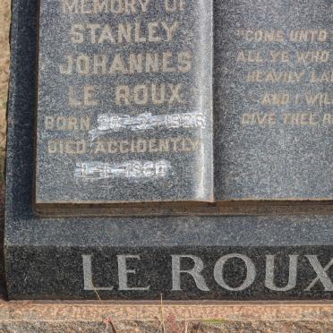 ROUX Stanley Johannes, le 1926-1980