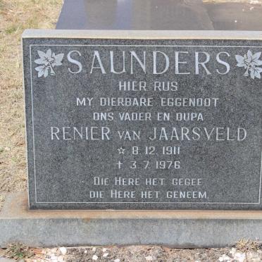 SAUNDERS Renier van Jaarsveld 1911-1976