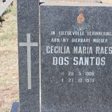 SANTOS Cecilia Maria Raes, dos 1908-1975