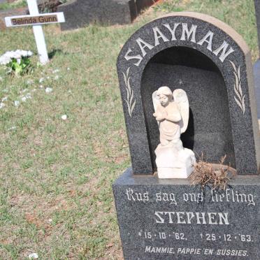 SAAYMAN Stephen 1962-1963