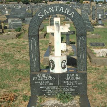 SANTANA Manuel Francisco 1906-1966 &amp; Maria Jardim 1907-1978