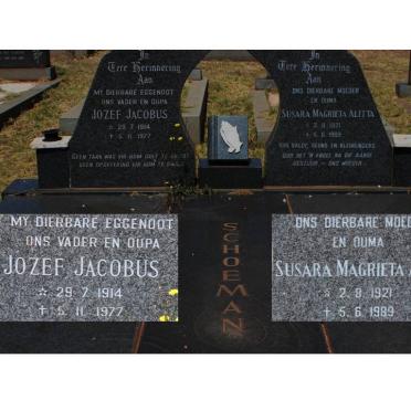 SCHOEMAN Jozef Jacobus 1914-1977 &amp; Susara Magrieta Aletta 1921-1989