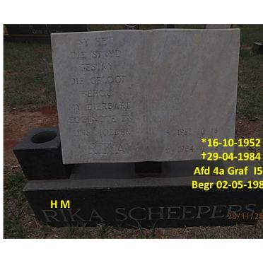 SCHEEPERS H.M. 1952-1984