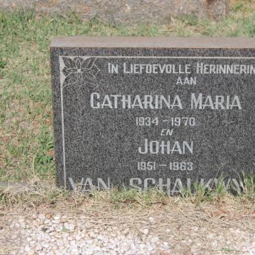 SCHALKWYK Catharina Maria, van 1934-1970 :: VAN SCHALKWYK Johan 1951-1963