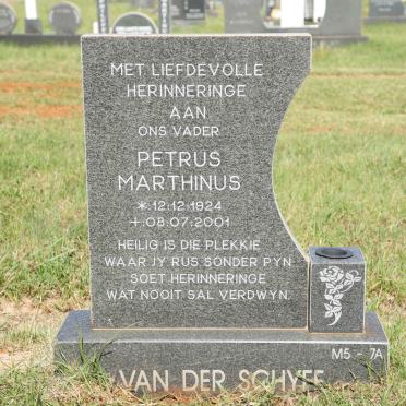 SCHYFF Petrus Marthinus, van der 1924-2001