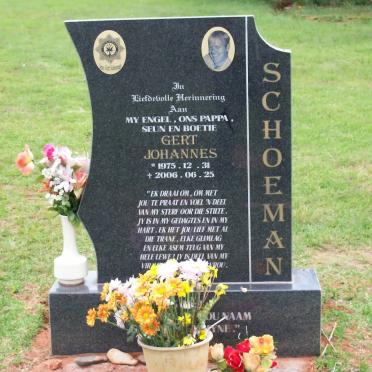 SCHOEMAN Gert Johannes 1975-2006