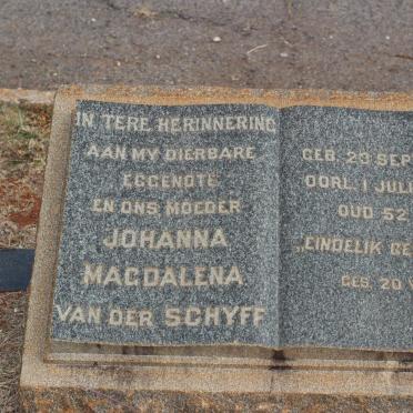 SCHYFF Johanna Magdalena, van der 1905-1957