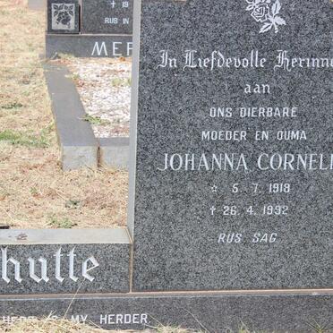 SCHUTTE Johanna Cornelia 1918-1992
