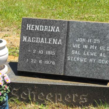 SCHEEPERS Hendrina Magdalena 1915-1978