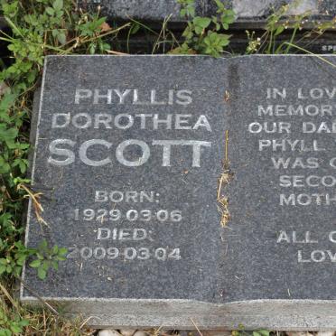 SCOTT Phyllis Dorothea 1929-2009