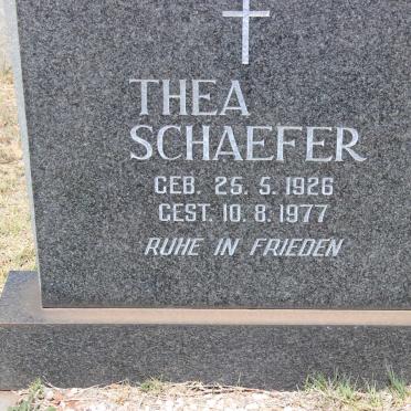 SCHAEFER Thea 1926-1977