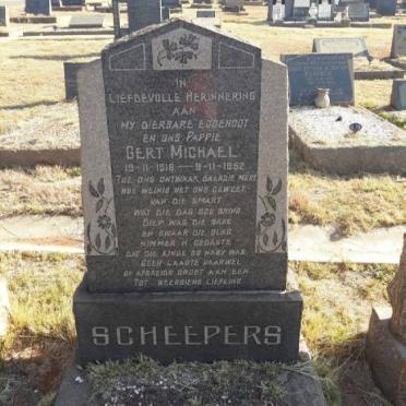 SCHEEPERS Gert Michael 1916-1952