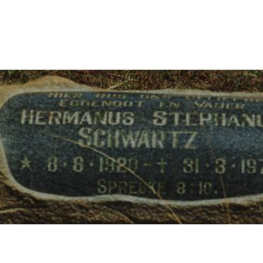 SCHWARTZ Hermanus Stephanus 1920-1974