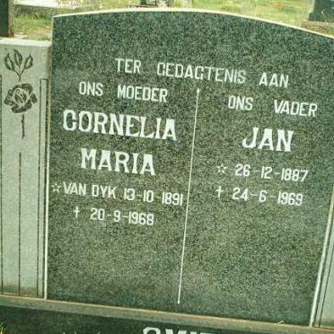 SMIT Jan 1887-1969 &amp; Cornelia Maria 1891-1968