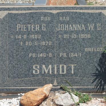 SMIDT Pieter G. 1892-1972 &amp; Johanna W.C. BREEDT 1906-