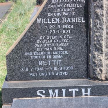 SMITH Willem Daniel 1938-1971 &amp; Bettie 1941-1999