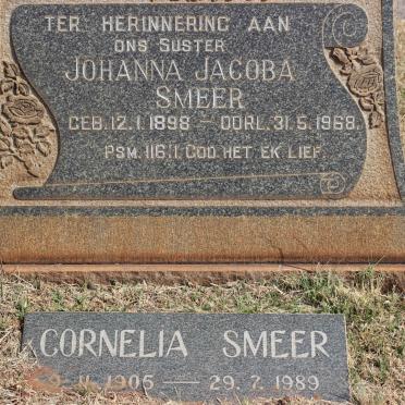 SMEER Johanna Jacoba 1898-1968 :: SMEER Cornelia 1905-1989