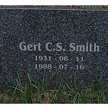 SMITH Gert C.S. 1931-1988