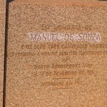 SOUZA Manuel, de -1961