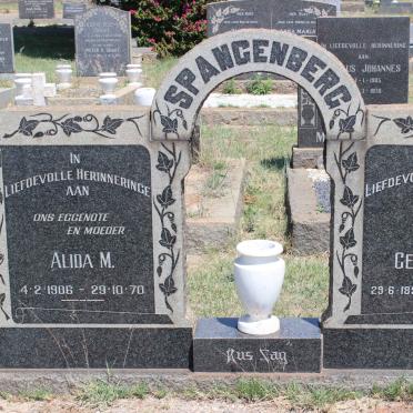 SPANGENBERG George M. 1893-1973 &amp; Alida M. 1906-1970