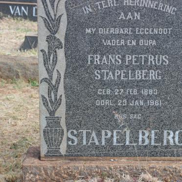 STAPELBERG Frans Petrus 1883-1961