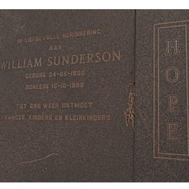 SUNDERSON William 193?-199?