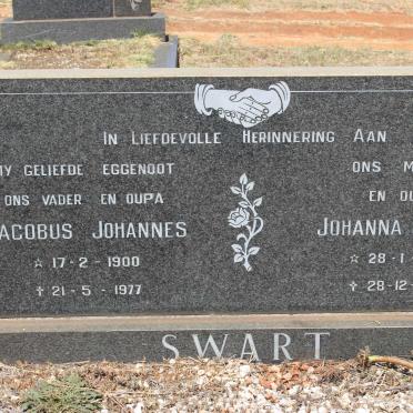 SWART Jacobus Johannes 1900-1977 &amp; Johanna Jacoba 1902-1983