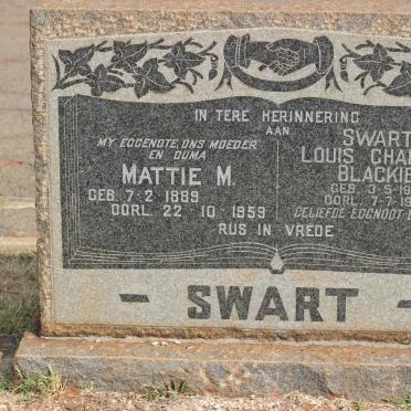 SWART Mattie M. 1889-1959 :: SWART Louis Charles 1914-1969