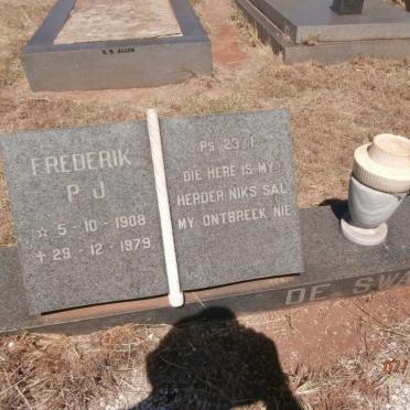 SWARDT Frederik P.J., de 1908-1979