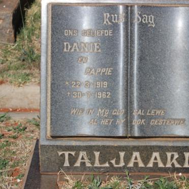 TALJAARD Danie 1919-1962