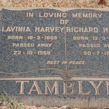 TAMBLYN Richard Henry 1872-1961 &amp; Lavinia Harvey 1869-1958