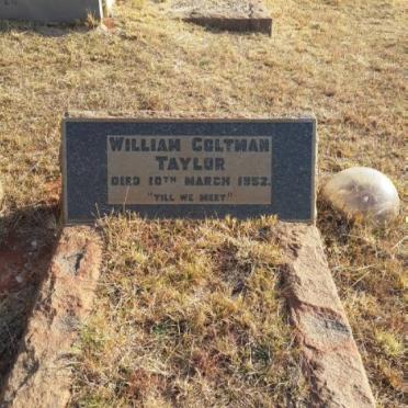 TAYLOR William Coltman -1952