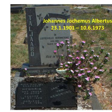 TALJAARD Johannes Jochemus Albertus 1901-1973 :: JANSE VAN RENSBURG Hendrik 1928-1988