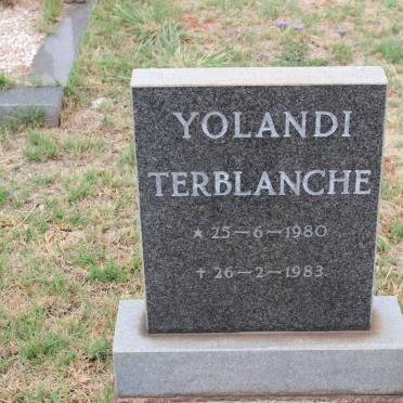 TERBLANCHE Yolandi 1980-1983