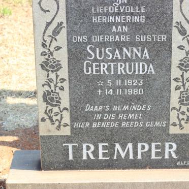 TREMPER Susanna Gertruida 1923-1980