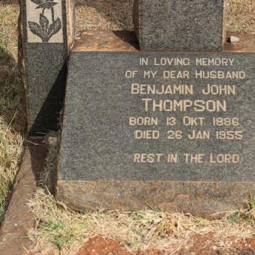THOMPSON Benjamin John 1886-1955